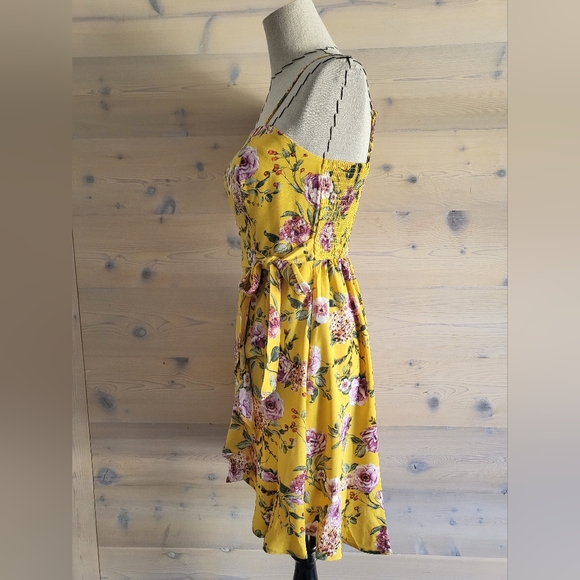 NWOT Xhileration Mock Wrap Floral Mini Dress size XS - Picture 6 of 7